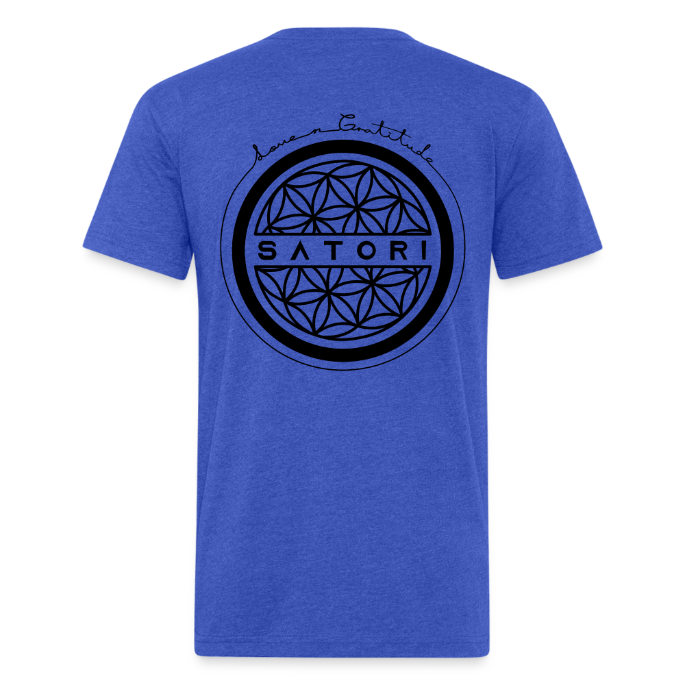 Fitted Cotton/Poly T-Shirt by Next Level - heather royal