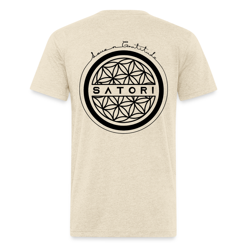 Fitted Cotton/Poly T-Shirt by Next Level - heather cream