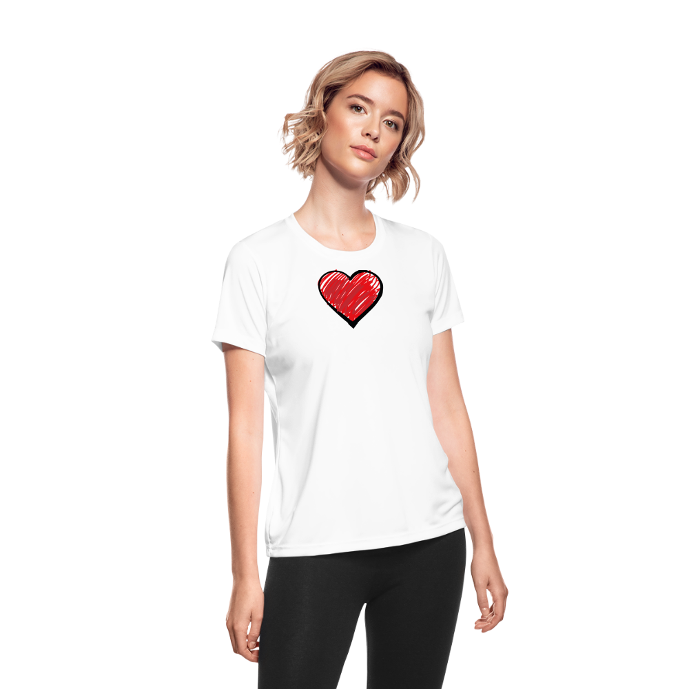 Women's Moisture Wicking Performance T-Shirt - white