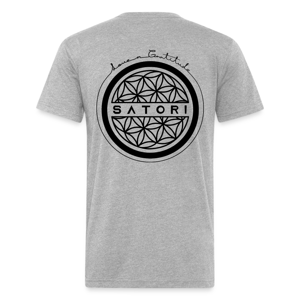 Fitted Cotton/Poly T-Shirt by Next Level - heather gray