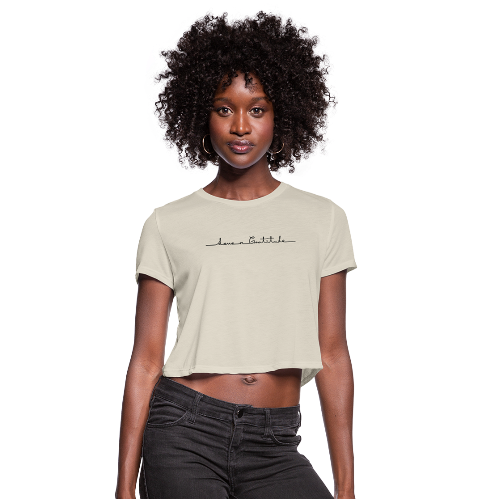 Women's Cropped T-Shirt Custom print front & Back - dust