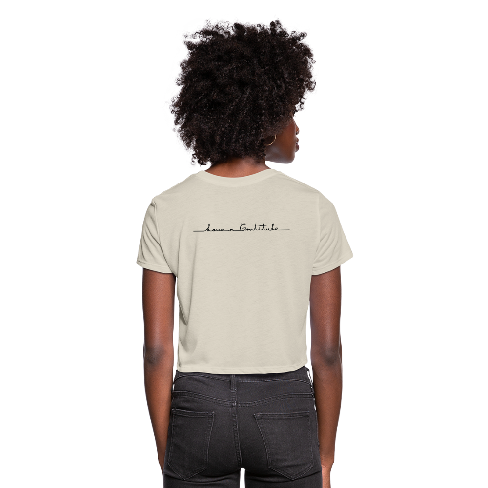 Women's Cropped T-Shirt Custom print front & Back - dust