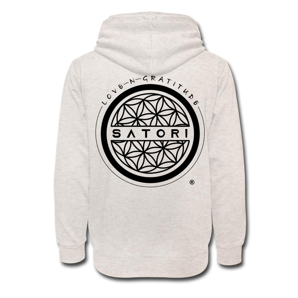 Shawl Collar Hoodie Satori - heather oatmeal