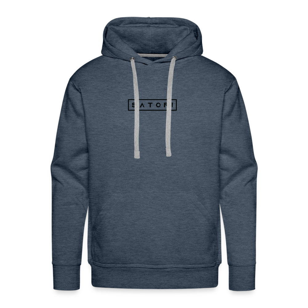 Men’s Premium Hoodie Satori Logo/Sleeves - heather denim