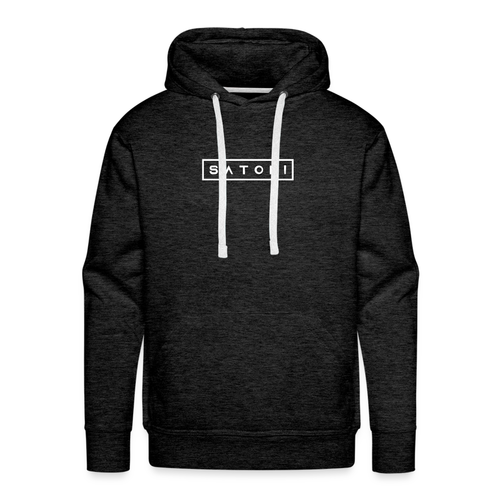 Men’s Premium Hoodie Satori Logos - charcoal grey