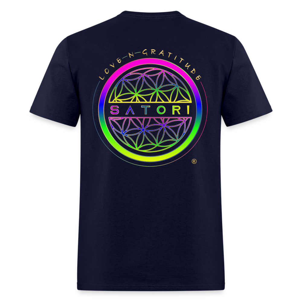 Unisex Classic T-Shirt Satori Logo - navy