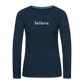 Women's Premium Long Sleeve T-Shirt - deep navy