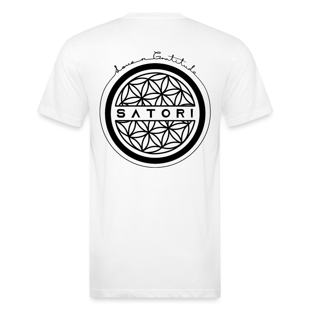 Fitted Cotton/Poly T-Shirt by Next Level - white