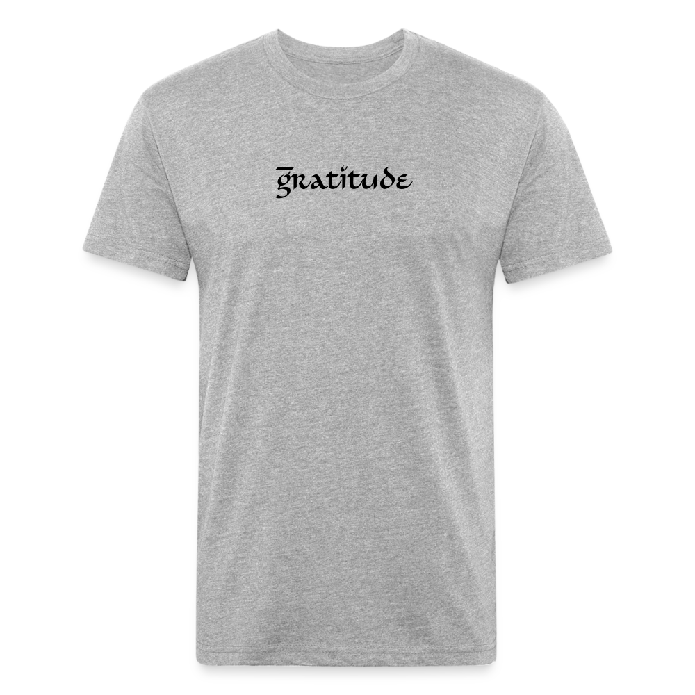 Fitted Cotton/Poly T-Shirt by Next Level - heather gray