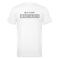 Fitted Cotton/Poly T-Shirt by Next Level Satori Front & Back - white