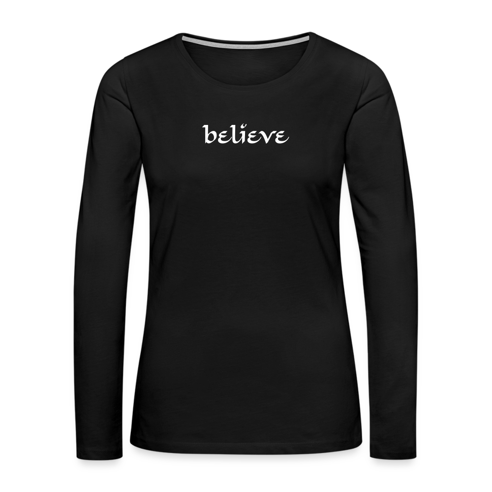 Women's Premium Long Sleeve T-Shirt - black