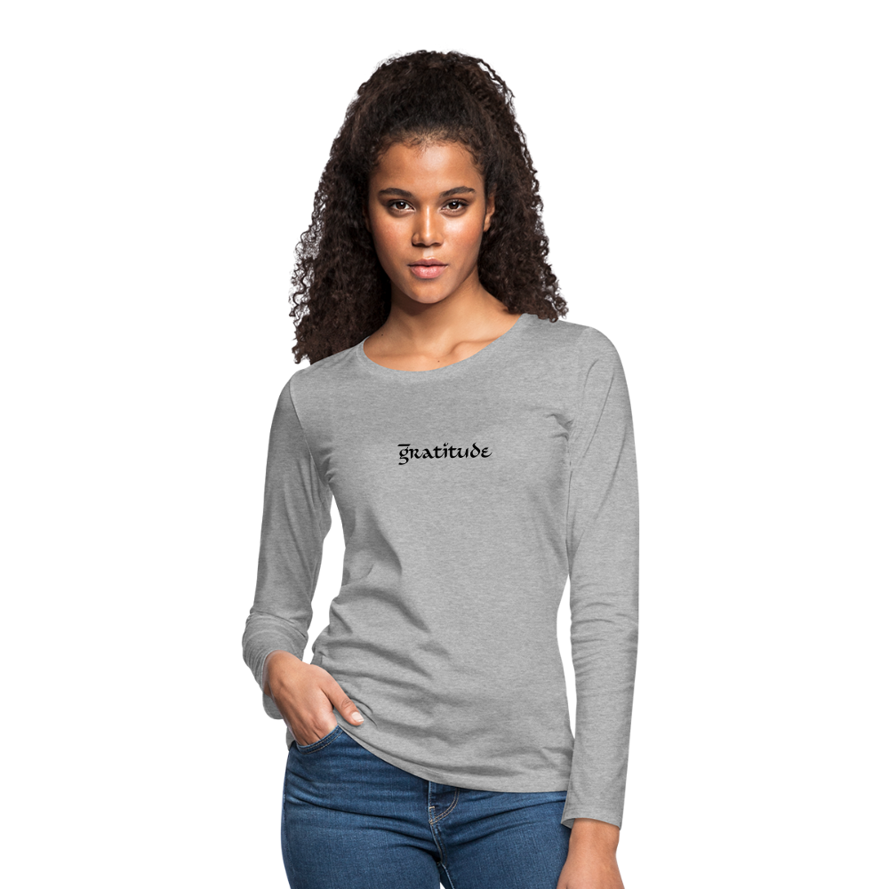 Women's Premium Long Sleeve T-Shirt - heather gray