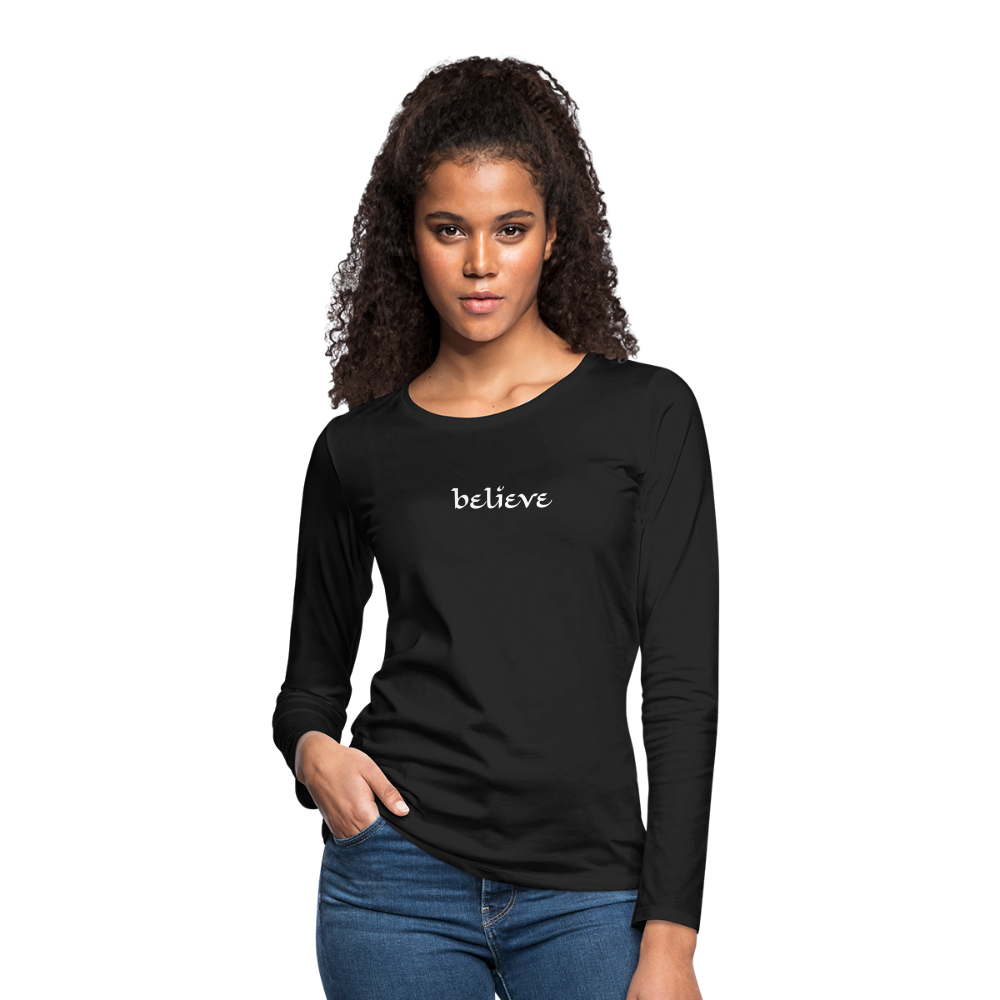 Women's Premium Long Sleeve T-Shirt - black