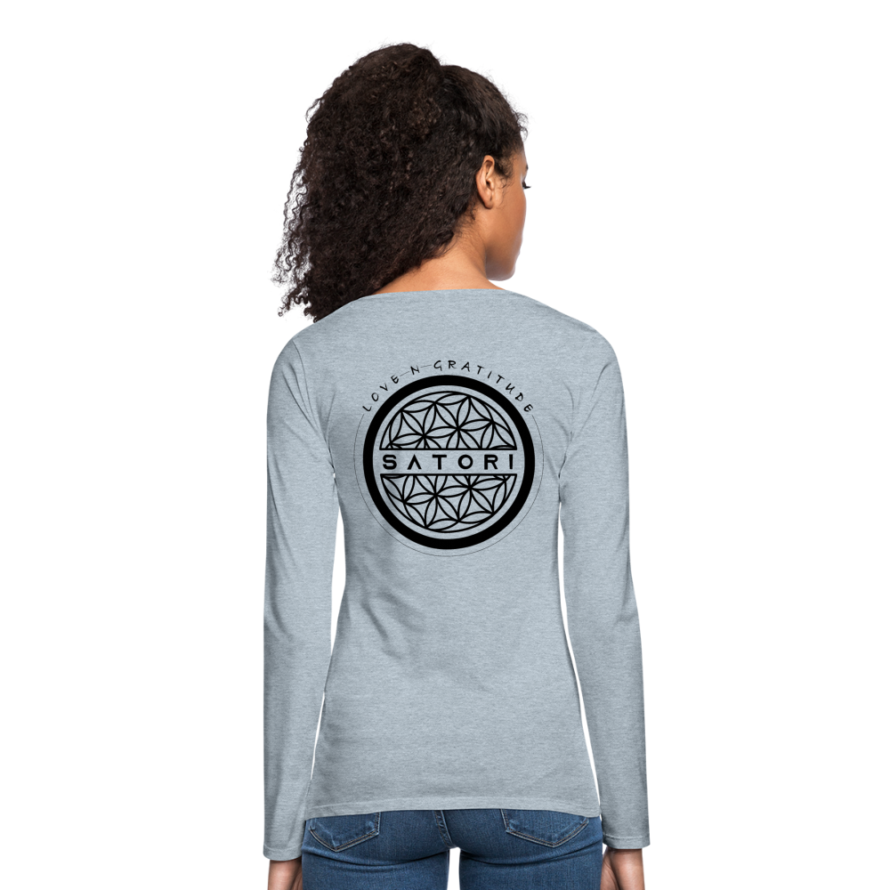 Women's Premium Long Sleeve T-Shirt - heather ice blue