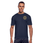 Men’s Moisture Wicking Performance T-Shirt Logo on Back - navy