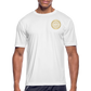 Men’s Moisture Wicking Performance T-Shirt Logo on Back - white