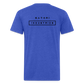 Fitted Cotton/Poly T-Shirt by Next Level Satori Front & Back - heather royal