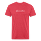 Fitted Cotton/Poly T-Shirt by Next Level - heather red