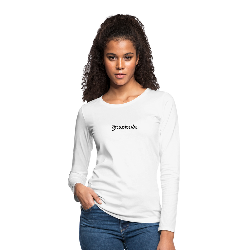 Women's Premium Long Sleeve T-Shirt - white