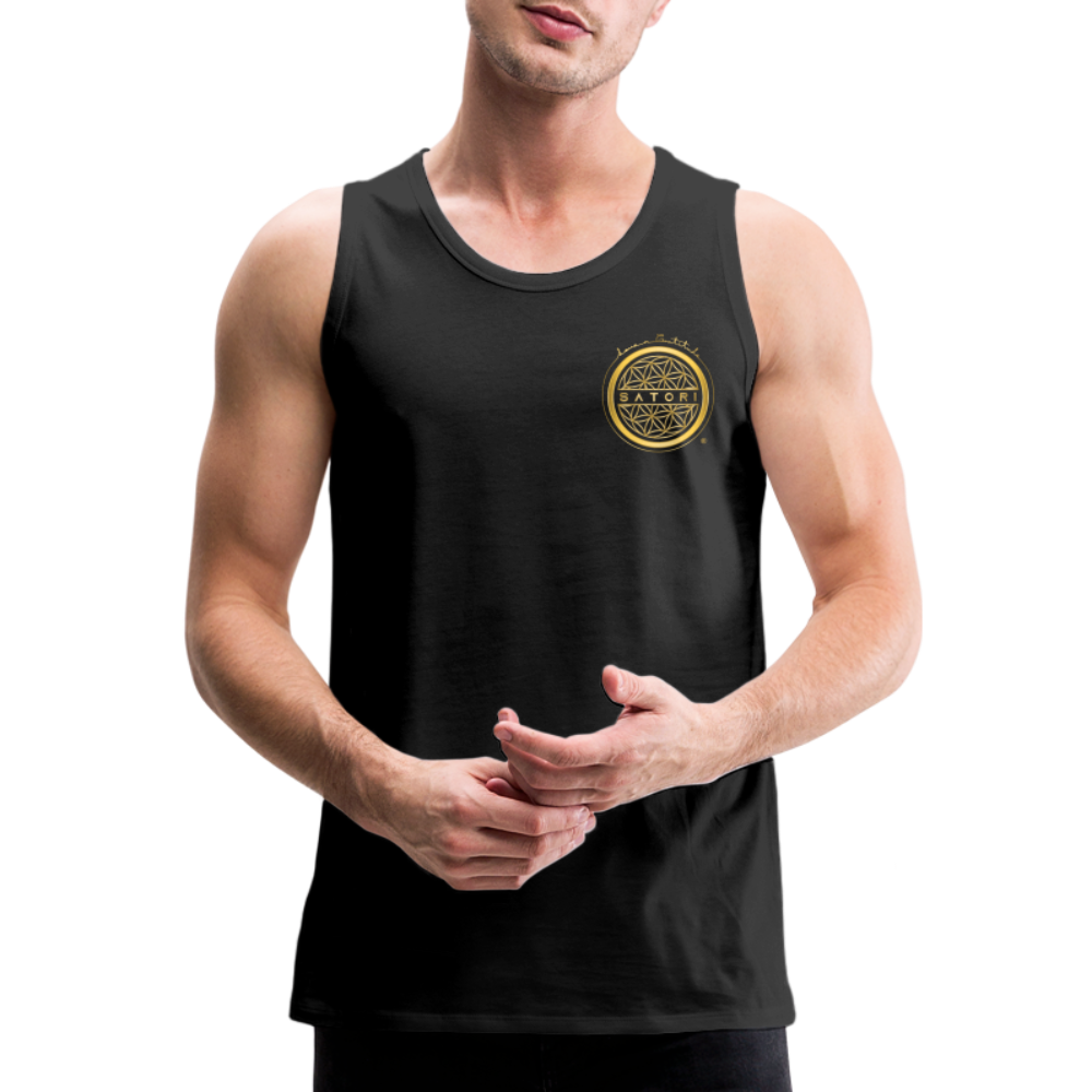 Men’s Premium Tank Logo Front-Back - black