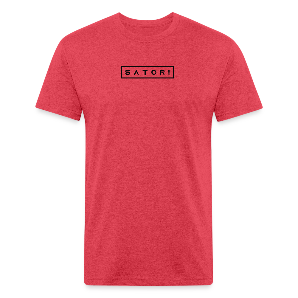 Fitted Cotton/Poly T-Shirt by Next Level - heather red