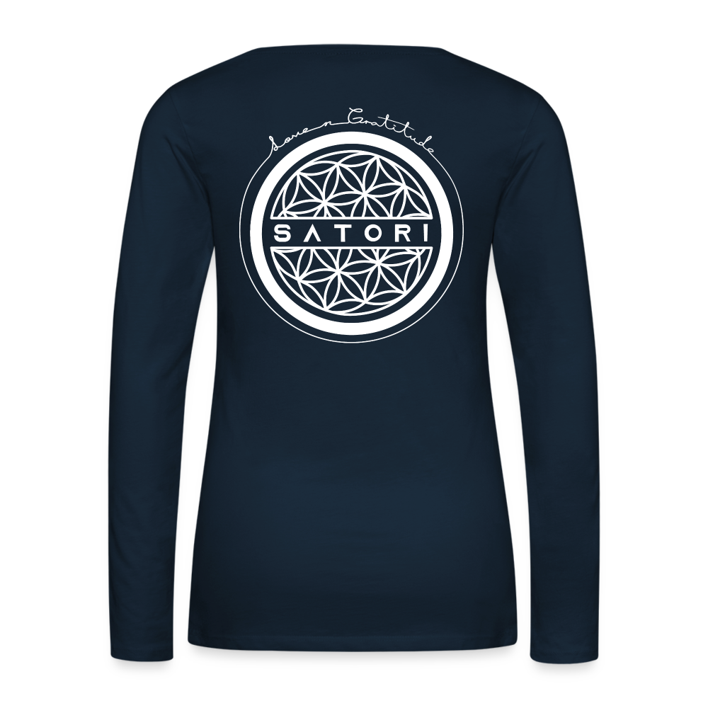 Women's Premium Long Sleeve T-Shirt - deep navy