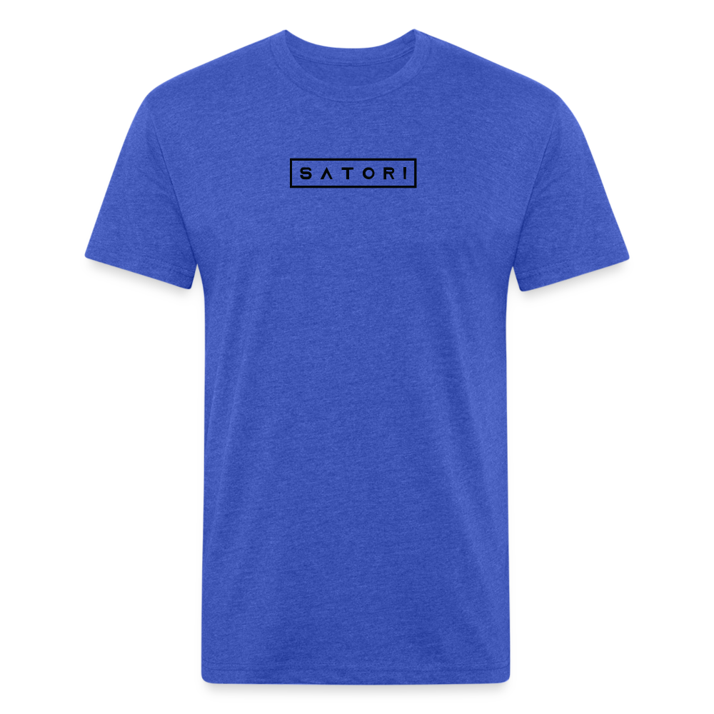 Fitted Cotton/Poly T-Shirt by Next Level - heather royal