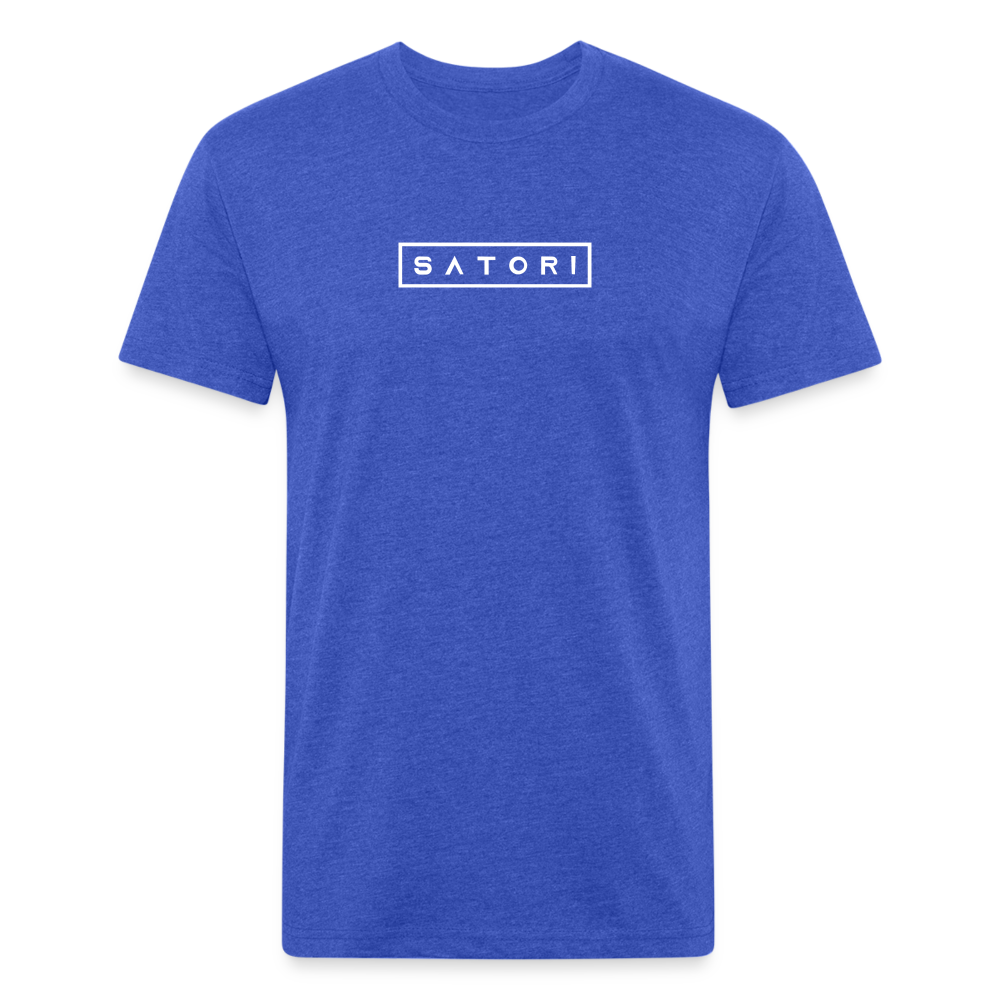 Fitted Cotton/Poly T-Shirt by Next Level - heather royal