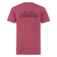 Fitted Cotton/Poly T-Shirt by Next Level Satori Front & Back - heather burgundy