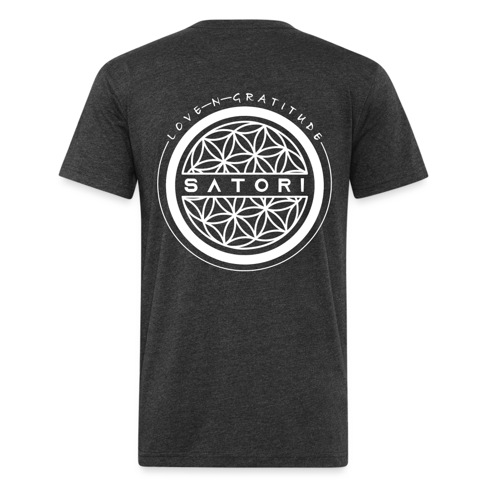 Fitted Cotton/Poly T-Shirt by Next Level - heather black