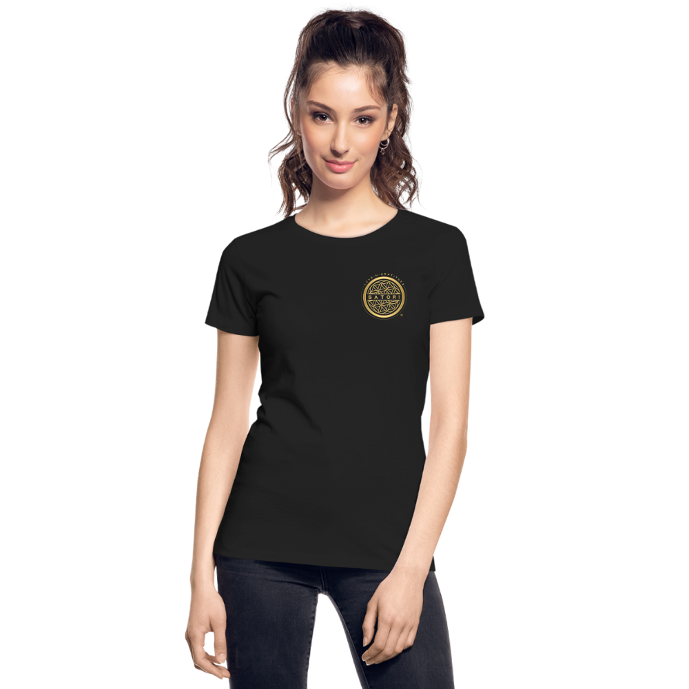 Women’s Premium Organic T-Shirt Satori Logo - black