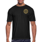 Men’s Moisture Wicking Performance T-Shirt Logo on Back - black