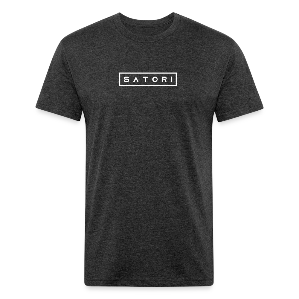 Fitted Cotton/Poly T-Shirt by Next Level - heather black