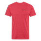 Fitted Cotton/Poly T-Shirt by Next Level Satori Front & Back - heather red