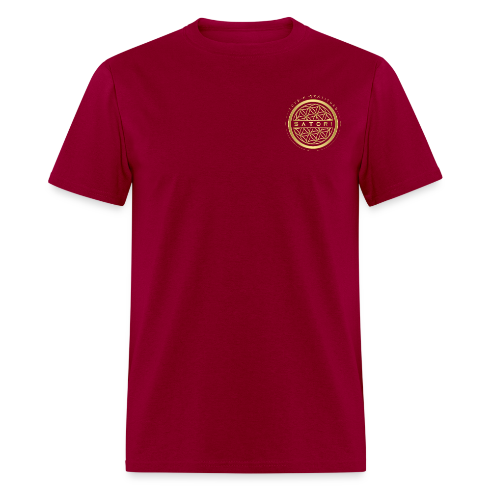 Men's T-Shirt Satori Logo's - dark red
