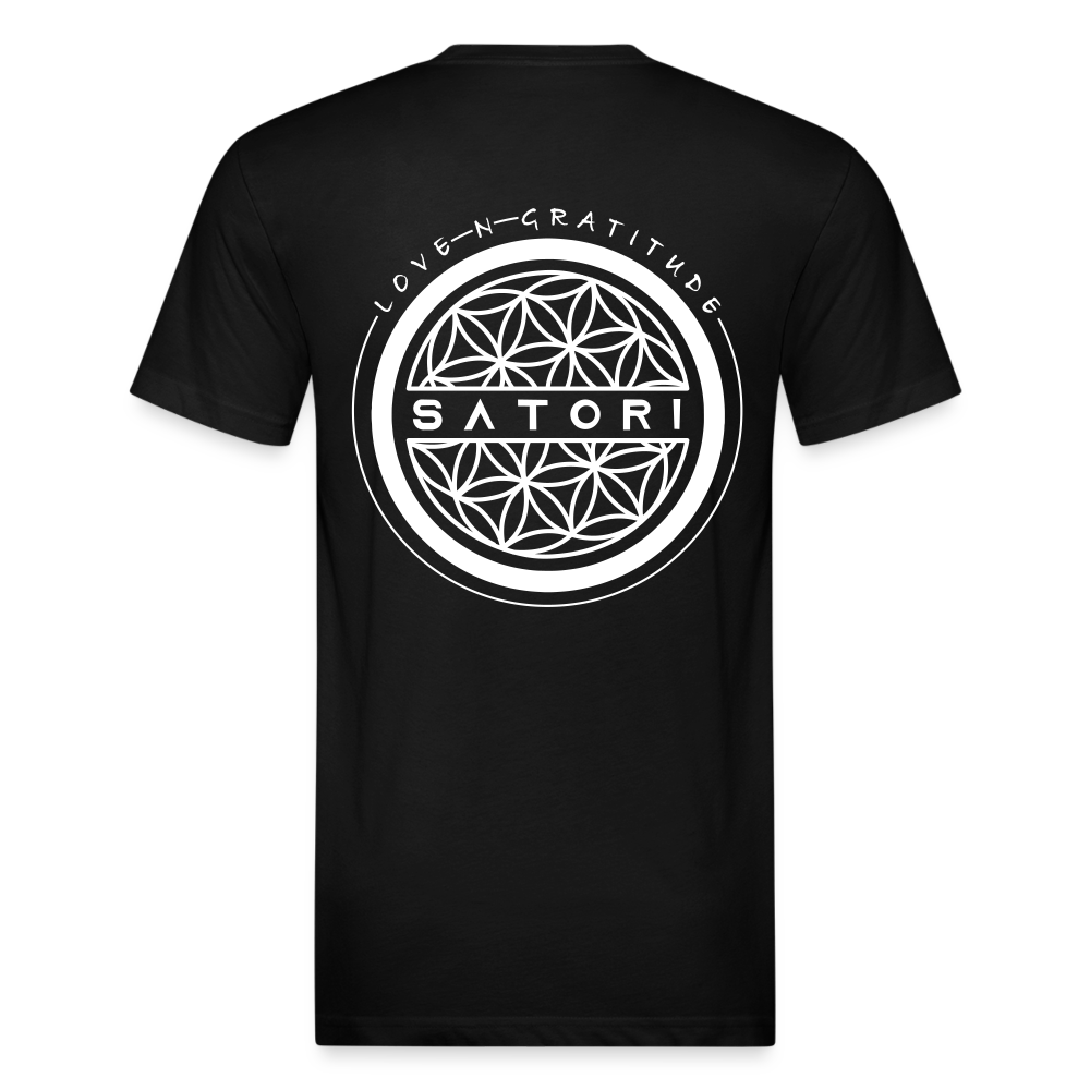 Fitted Cotton/Poly T-Shirt by Next Level - black