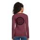 Women's Premium Long Sleeve T-Shirt Logo, Positive Sleeves - heather burgundy