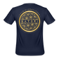 Men’s Moisture Wicking Performance T-Shirt Logo on Back - navy