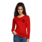 Women's Premium Long Sleeve T-Shirt Logo, Positive Sleeves - red