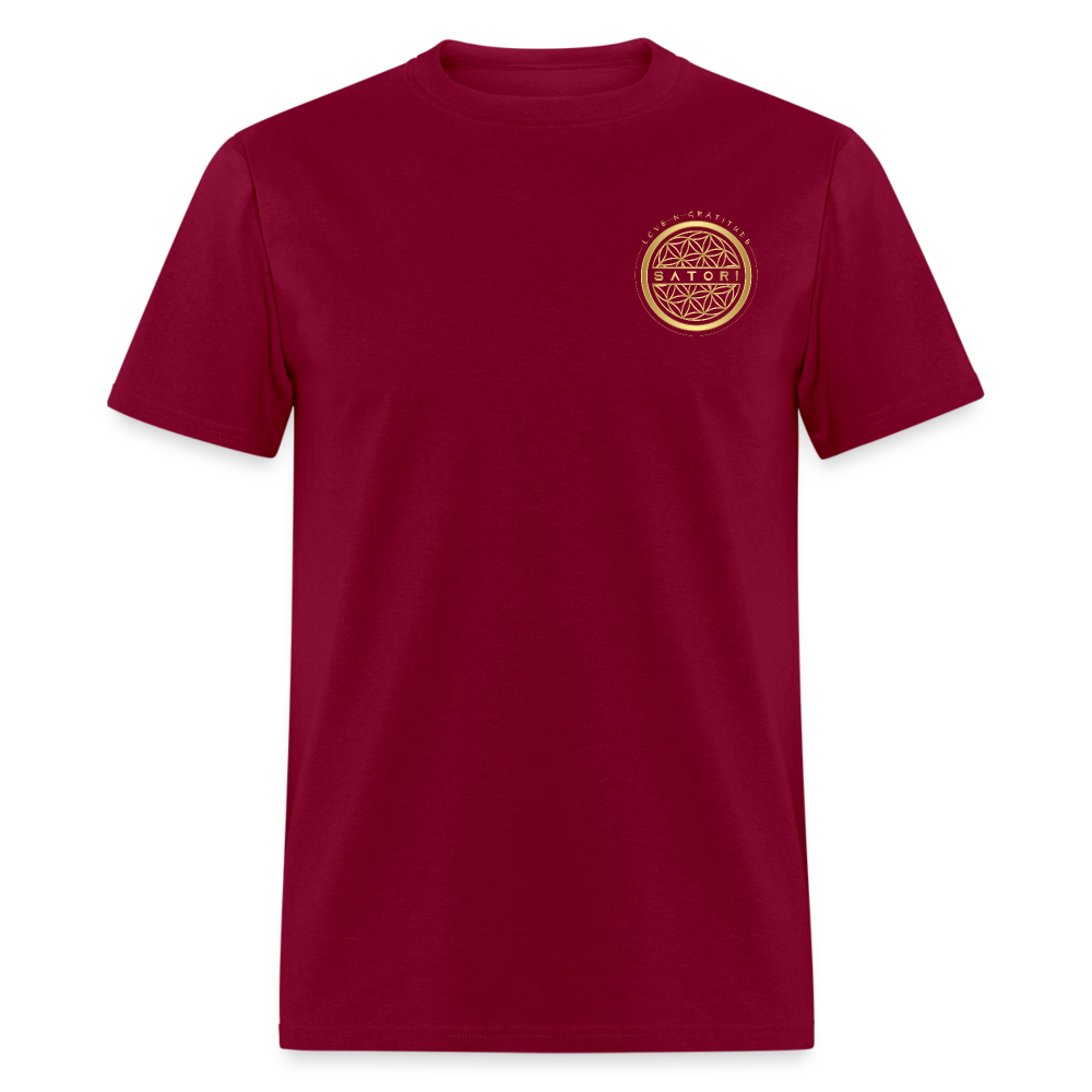Men's T-Shirt Satori Logo's - burgundy
