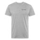 Fitted Cotton/Poly T-Shirt by Next Level Satori Front & Back - heather gray
