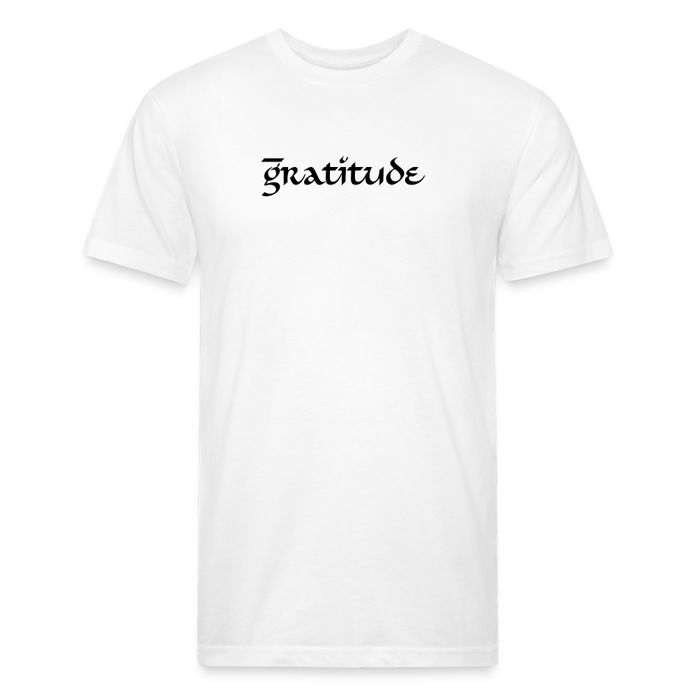 Fitted Cotton/Poly T-Shirt by Next Level - white