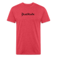 Fitted Cotton/Poly T-Shirt by Next Level - heather red