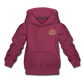 Kids‘ Premium Hoodie Logo Front & Back - burgundy