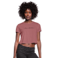 Women's Cropped T-Shirt Custom print front & Back - mauve