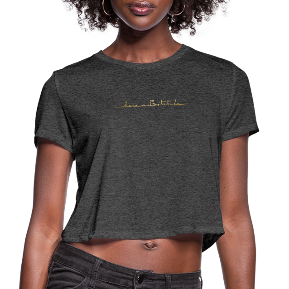 Women's Cropped T-Shirt - deep heather