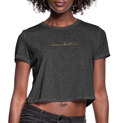Women's Cropped T-Shirt - deep heather