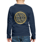 Kids' Premium Long Sleeve T-Shirt Logo Front & Back - navy