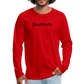 Men's Premium Long Sleeve T-Shirt Logo on Back, Print on front - red