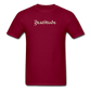 Unisex Classic T-Shirt Glow in Dark Logo & Print - burgundy